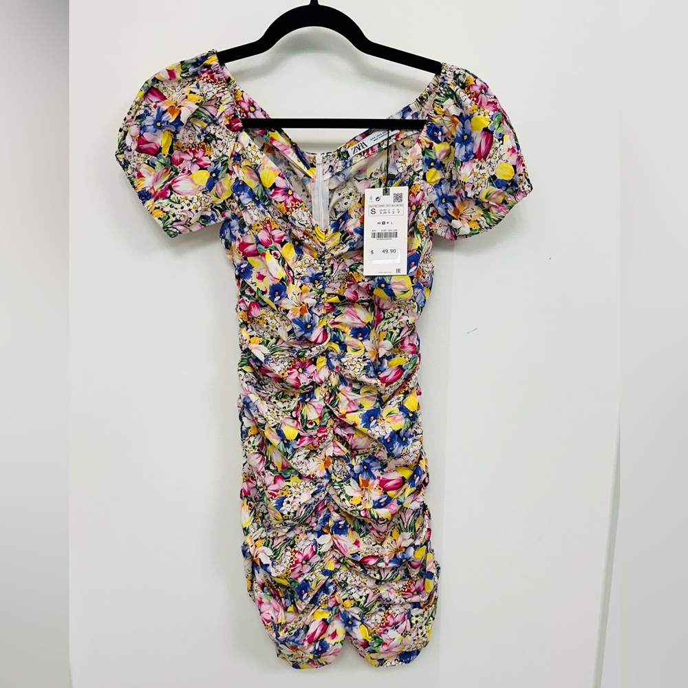 Zara Multicolor Floral Dress - NWT